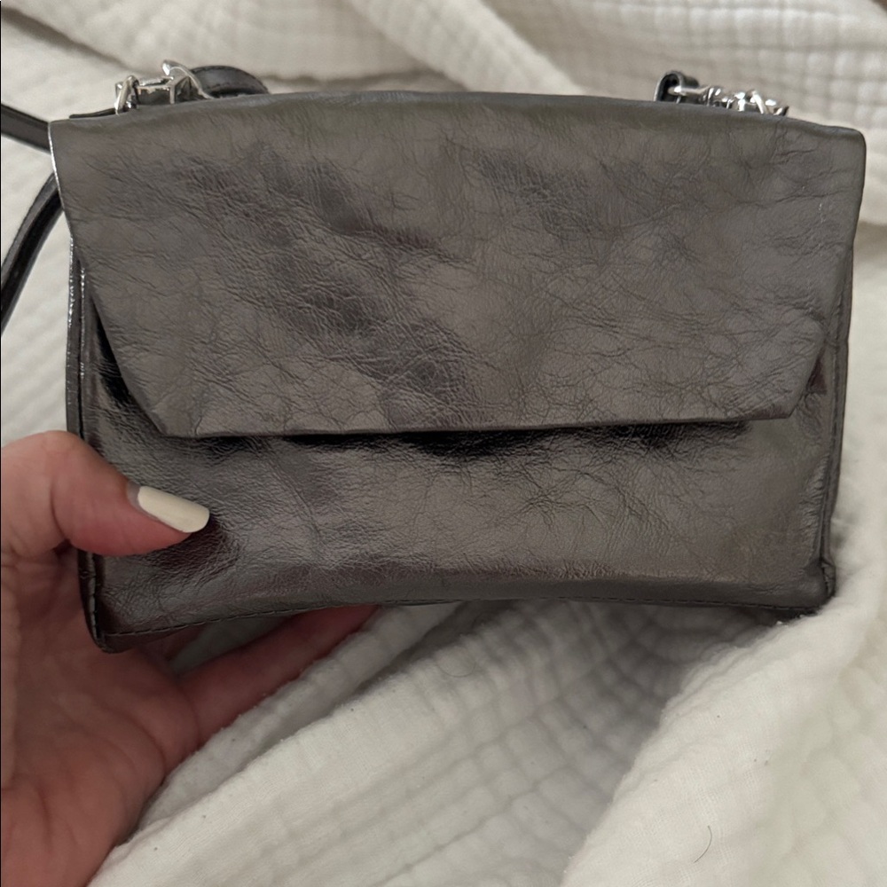 Uashmama pewter Terme crossbody bag NWOT